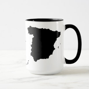 Tasse de carte de l'Espagne
