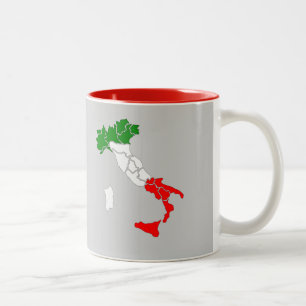 Tasse de carte de l'Italie