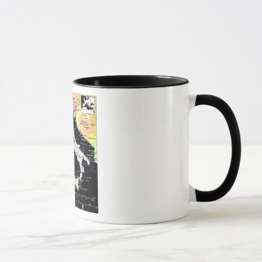 Tasse de carte de l'Italie (Droite)