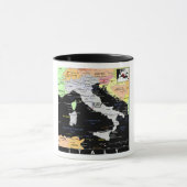 Tasse de carte de l'Italie (Centre)