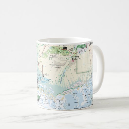Tasse de carte de marais (Devant droit)
