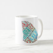 Tasse de carte de plaque minéralogique de la (Devant droit)