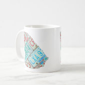 Tasse de carte de plaque minéralogique de la (Devant gauche)