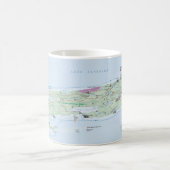 Tasse de carte de Royale d'île (Michigan) (Centre)