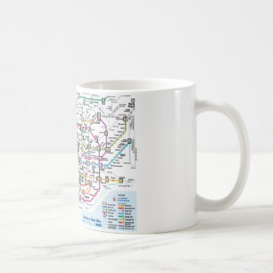 Tasse de carte de souterrain de Tokyo