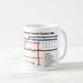 Tasse de carte de système de transport de (Devant droit)