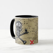 Tasse de carte de trésor de pirate (Devant gauche)