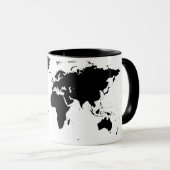 Tasse de carte du monde (Devant droit)