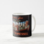 Tasse de carte postale de Memphis Tennessee (Devant droit)