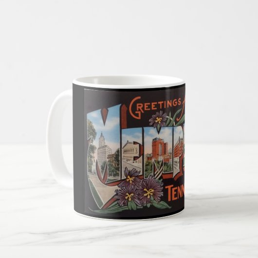Tasse de carte postale de Memphis Tennessee (Devant gauche)