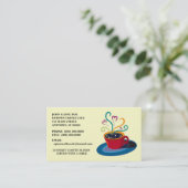 TASSE DE CARTES DE VISITE DE MAGASIN DE CAFÉ DE (Debout devant)