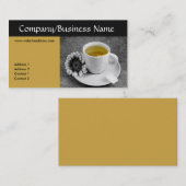 Tasse de cartes de visite de thé (Devant / Derrière)