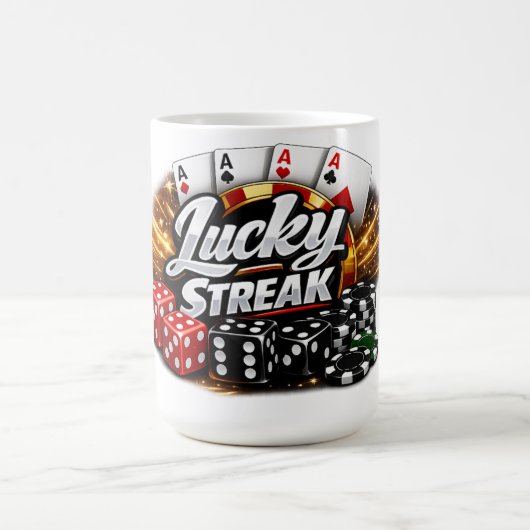 Tasse de casino Lucky Streak (Centre)