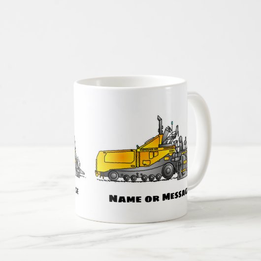 Tasse de castor d'asphalte, Mug de construction, M (Devant droit)