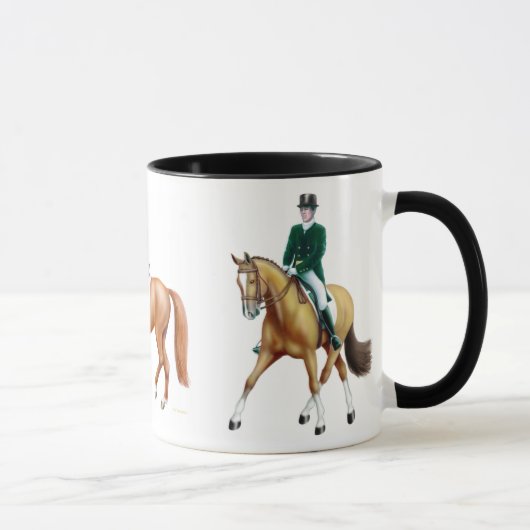 Tasse de cavalier de chevaux de dressage (Droite)