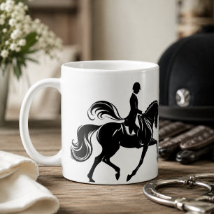 Tasse de cavalier de dressage Cheval