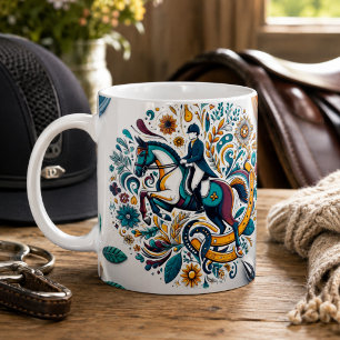 Tasse de cavalier de dressage Cheval