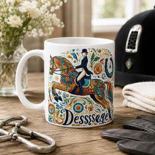Tasse de cavalier de dressage Cheval