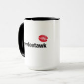 Tasse de #cawfeetawk (grande) (Devant gauche)