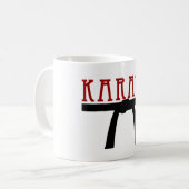 Tasse de ceinture noire de karaté (Devant gauche)