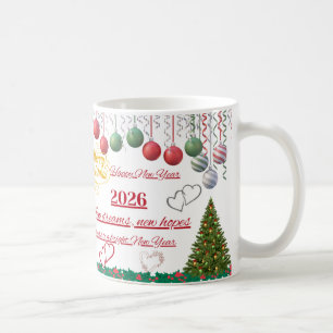 Tasse de célébration de la nouvelle année