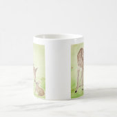 Tasse de cerfs communs d'aquarelle (Centre)