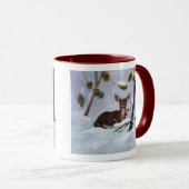 Tasse de cerfs communs de baie de houx (Devant droit)