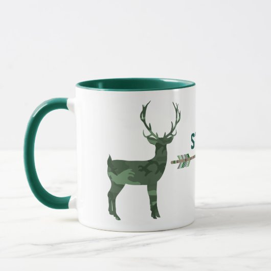 Tasse de cerfs communs de Camo de chasseurs (Gauche)