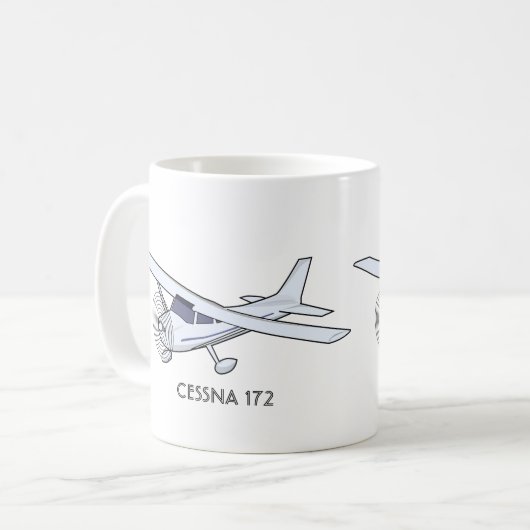 Tasse de Cessna 172 (Devant gauche)