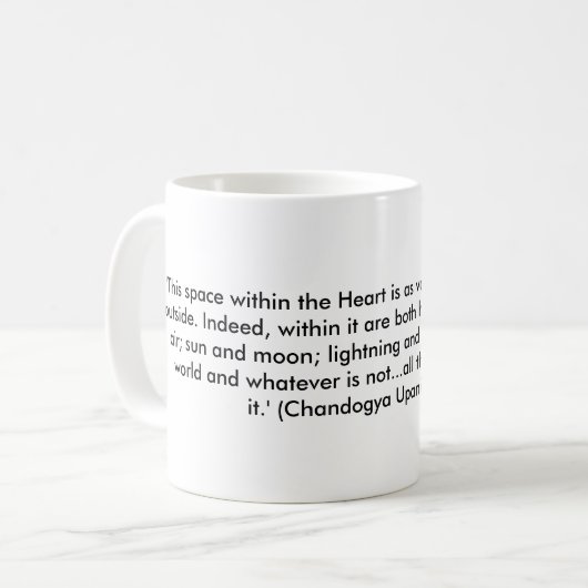 Tasse de Chandogya Upanishad 8.1.3 (Devant gauche)