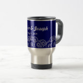 Tasse de charme blanche de voyage de remous (Devant droit)