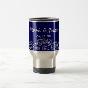 Tasse de charme blanche de voyage de remous