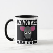 Tasse de chasse à grange "du RAT Recherché QUATRE" (Gauche)