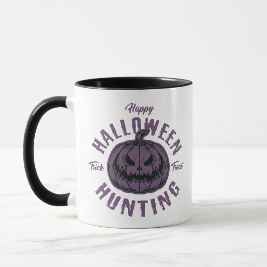 Tasse de chasse de citrouille d'Halloween – Farce (Gauche)