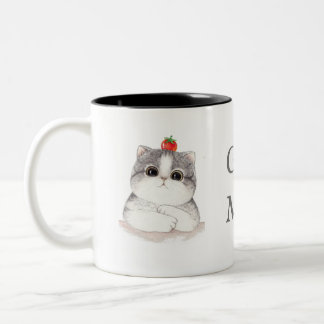 Tasse de chat bonjour