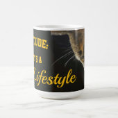 Tasse de chat catitude c'est un style de vie (Centre)