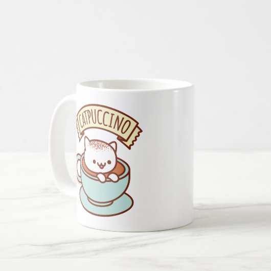Tasse de chat - "CATPUCCINO " (Devant gauche)