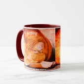 Tasse de chat de gingembre personnalisée par (Devant gauche)