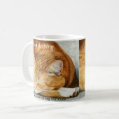 Tasse de chat de gingembre personnalisée par (Devant gauche)