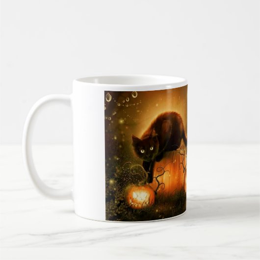 Tasse de chat de Halloween (Gauche)