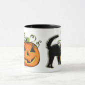 Tasse de chat de Jack-o'-lantern N (Centre)