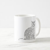 Tasse de chat de langues du monde (Devant droit)