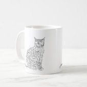 Tasse de chat de langues du monde (Devant gauche)