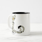 Tasse de chat de maman de Halloween (Devant gauche)