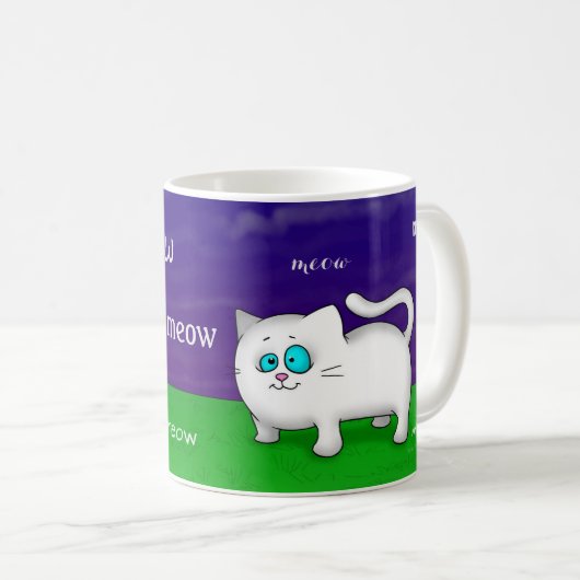 Tasse de chat de Meow (Devant droit)