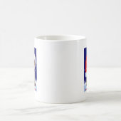 Tasse de chat de Noël de griffes de Père Noël (Centre)