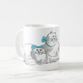 Tasse de chat de "Sheba" (Devant gauche)