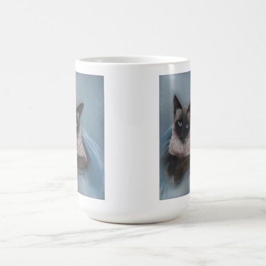 Tasse de chat de Siamese (Centre)