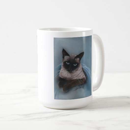 Tasse de chat de Siamese (Devant droit)
