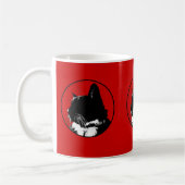 Tasse de chat de smoking (Gauche)